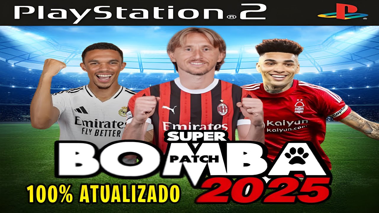 BOMBA PATCH 2025 PS2 ISO ATUALIZADO JUNHO DOWNLOAD - YouTube