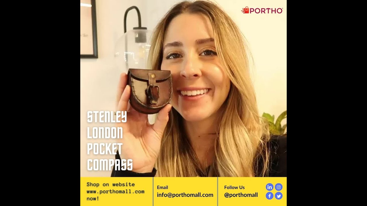 Stanley London Brass Shining Compass | Robert Frost quote | porthomall