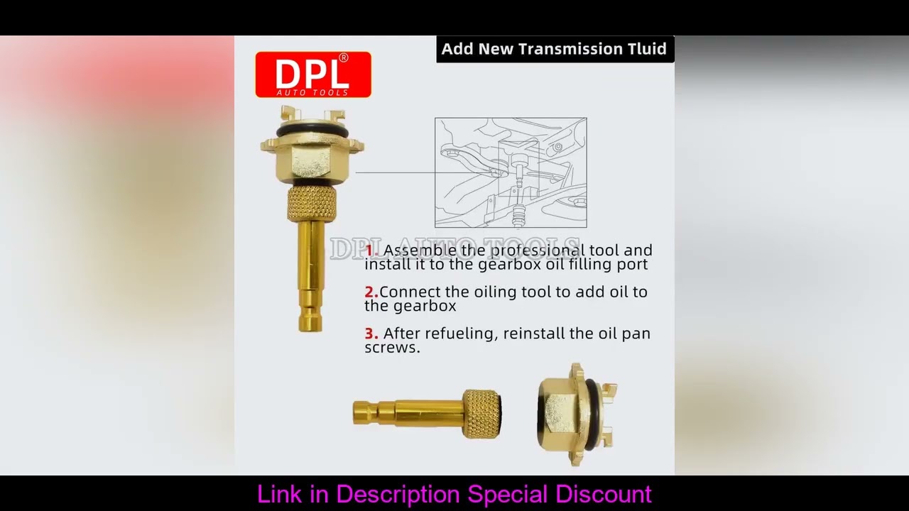 Metal Transmission Oil Filling Tool for Mercedes Benz 725.0 9-Speed Oil Change Transmission Filler