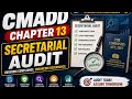 CMADD Chapter 13 Secretarial Audit #icsi