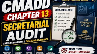 CMADD Chapter 13 Secretarial Audit #icsi 