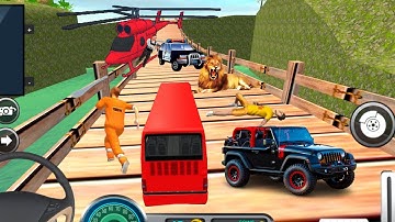 Uphill offroad bus driving sim