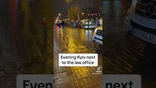 Evening Kyiv next to the law office. United international Partners ukraine news business