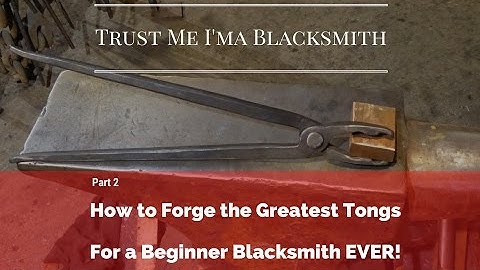 How to Forge the Greatest Tongs for a Beginner Blacksmith EVER! wolf Jaw Part2!