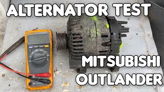 How to Test an Alternator of Mitsubishi Outlander