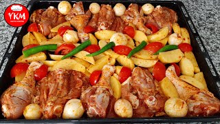 Самая простая и вкусная еда в мире | Рецепт запеченной курицы с картофелем