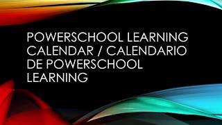 Add assignments to PowerSchool Learning calendar