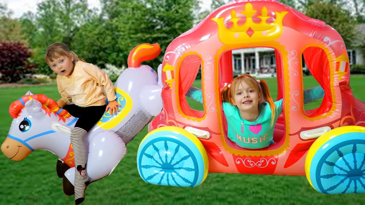 inflatable princess carriage