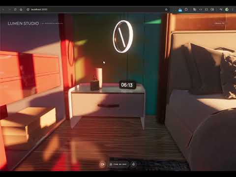 Lumen Decor Studio - Color selection - New 3D Configurator - Threejs WebGPU TSL SSGI SSR - video thumbnail
