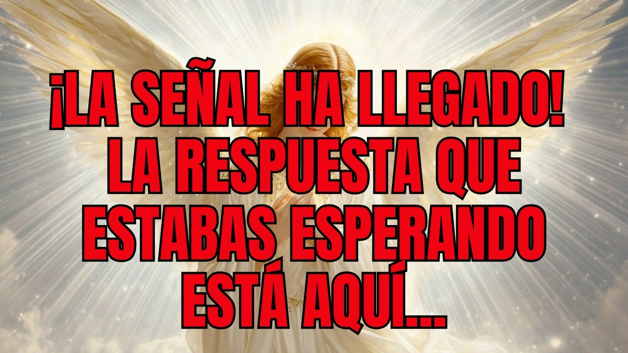 MENSAJE de los Ángeles: ¡La señal ha llegado! La respuesta que estabas ...