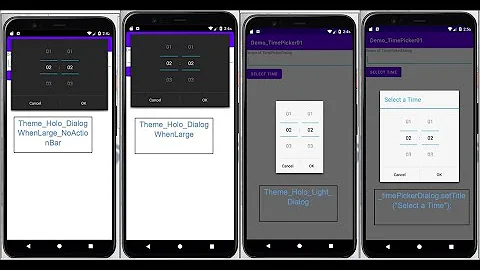 Android TimePickerDialog with Spinner and transparent Themes