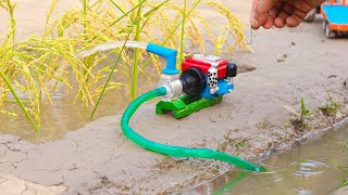 diy mini diesel engine water pump science project | how to make top most creative Diy mini tractor