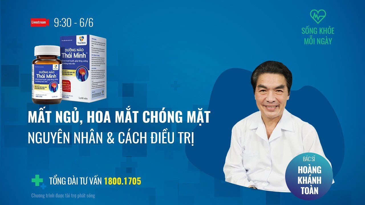 [Sống khoẻ mỗi ngày] Mất ngủ, hoa mắt chóng mặt do thiếu máu não và cách điều trị | Tin mới