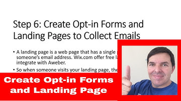 How to create an opt in form and landing page for Aweber