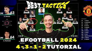 EFOOTBALL 2024 - BEST CUSTOM FORMATION 4-3-1-2 TUTORIAL - BEST TACTICS & INSTRUCTIONS