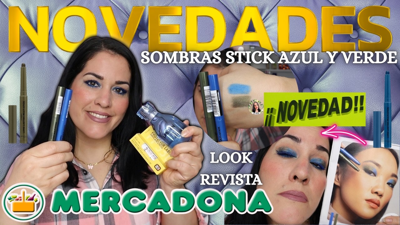 🔥HOY JUEVES 5 DE MARZO🔥NOVEDADES MERCADONA NUEVAS SOMBRAS MULTI STICK AZUL Y VERDE