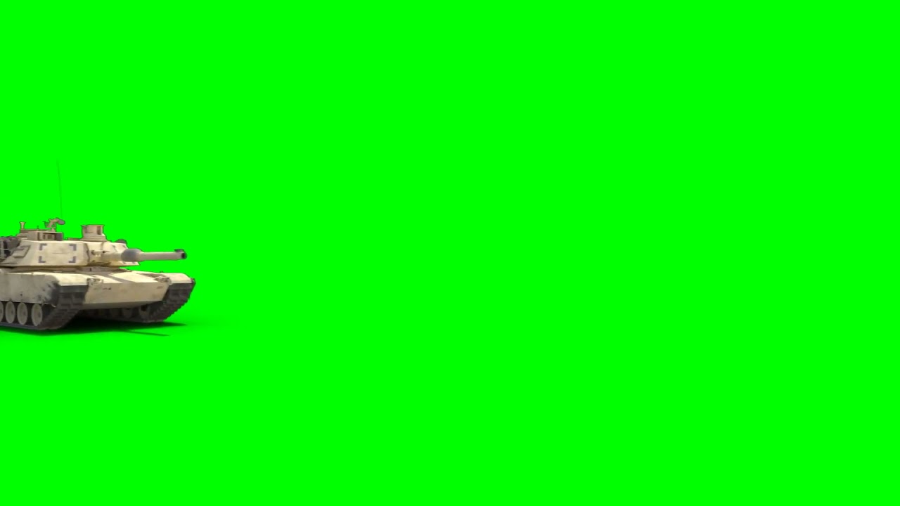 Army tank | panzer | army tank green screen | 
