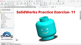 SolidWorks Practice EXERCISE-11 || SolidWorks Tutorial in Hindi || SolidWorks