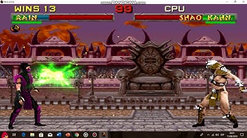 Rain MK2 Playthrough   MK2 MUGEN Final Version Part 2 Final!