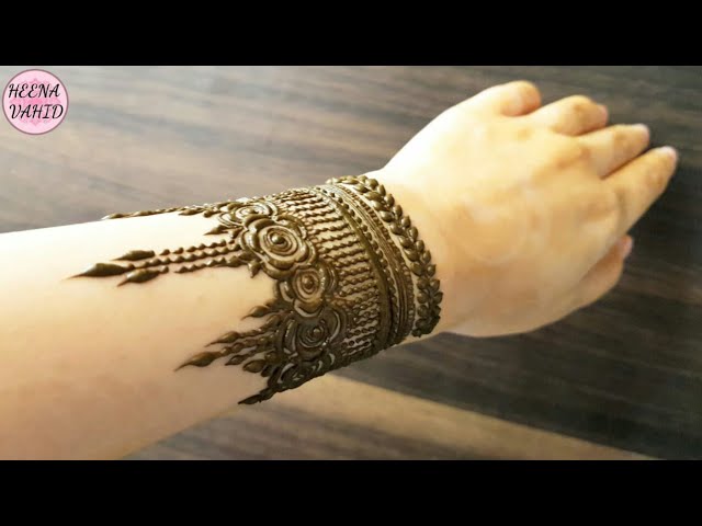 Bracelet Mehndi Design Ideas | Eid And Wedding Mehndi Design | Back Hand |  Simple henna tattoo, Henna designs easy, Legs mehndi design