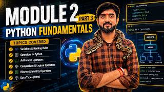 Python Lecture 3 | Escape Sequences, Variables & Operators