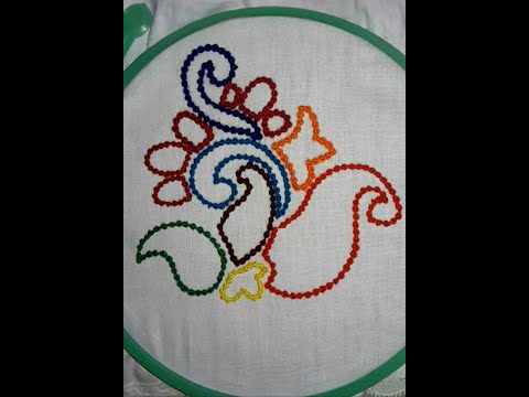 Knot stitch embroidery design/knots stitch for Beginners tutorial/How to do knot stitch embroidery