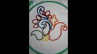 Knot stitch embroidery design/knots stitch for Beginners tutorial/How to do knot stitch embroidery