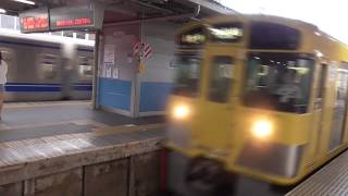 西武鉄道2000系2061F 各停本川越行き 上石神井駅到着・東伏見駅発車