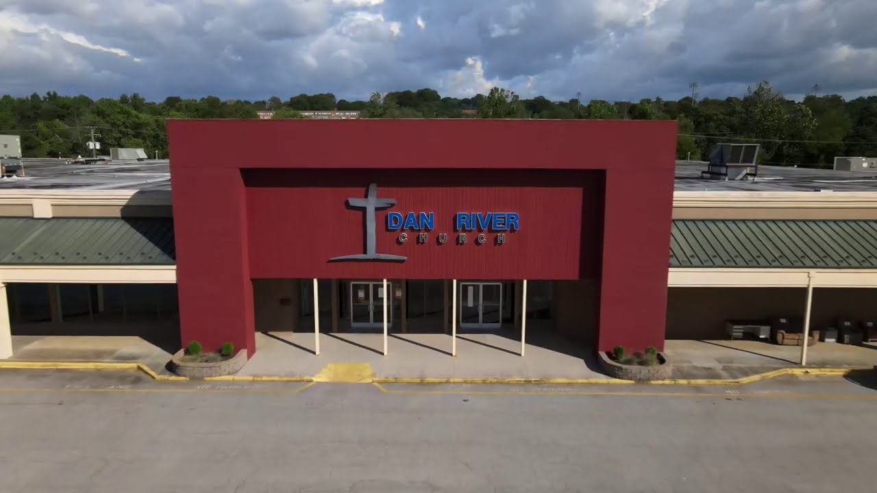 Dan River Church feature dronie shot from Mavic Air 2