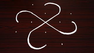 small and simple lotus kolam with 5x3 dots - beautiful rangoli designs - daily routine muggulu small and simple lotus kolam with 5x3 dots - beautiful rangoli designs - daily routine muggulu