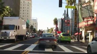 Driving Through Hollywood Boulevard