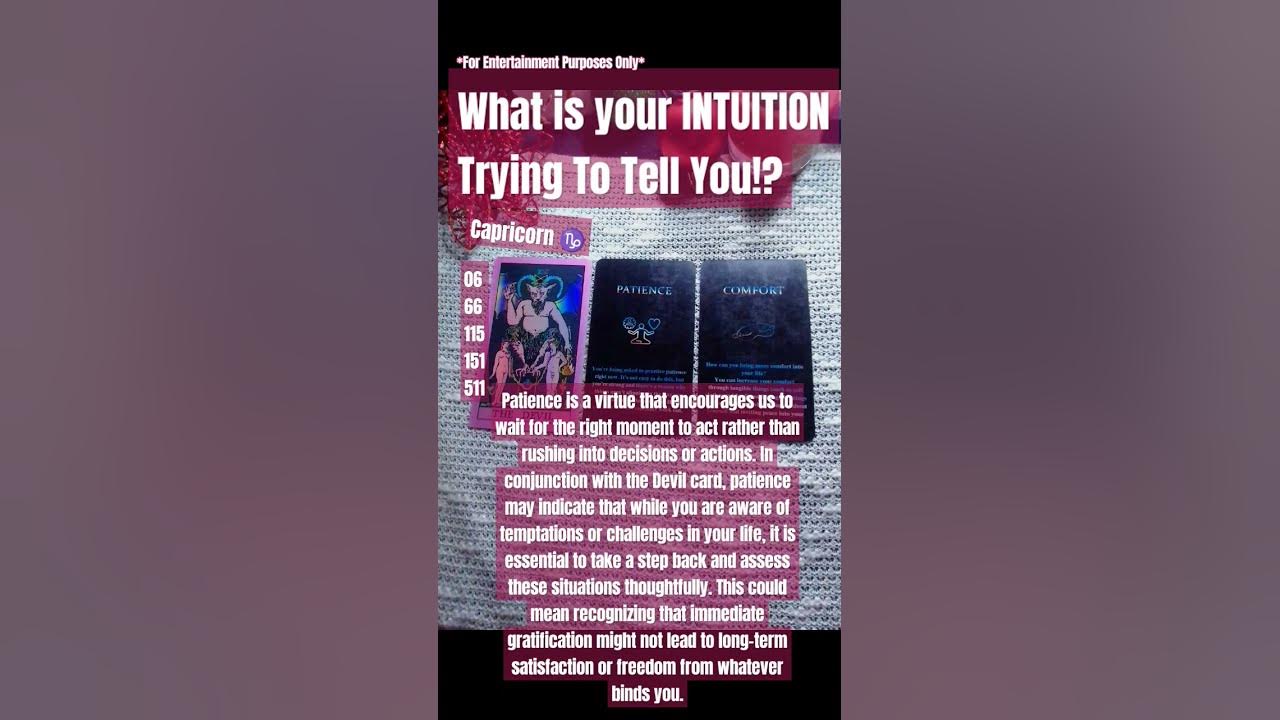 What Is Your INTUITION Trying To Tell You? Capricorn tarot