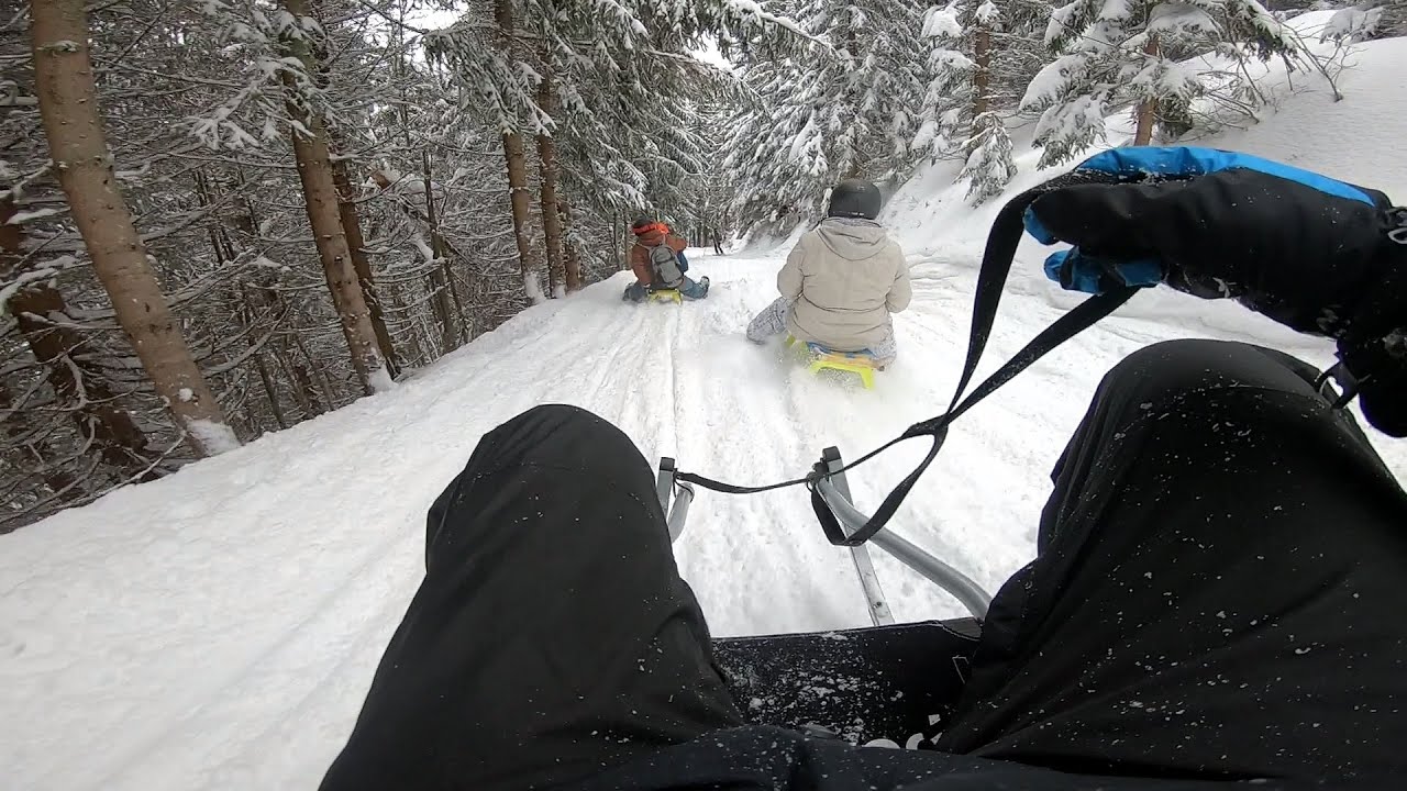 Černohorská sáňkařská cesta (z pohledu první osoby) ❄