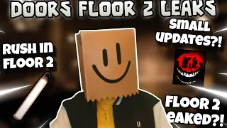 NEW **BIG** DOORS FLOOR 2 LEAKS?! The mines [Roblox]