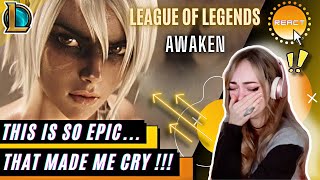 FIRST TIME REACTING to AWAKEN (ft Valerie Broussard) - | Season 2019 Cinematic - League of Legends