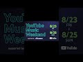 原口沙輔Trio Set is 18:50~ #youtubemusicweekend