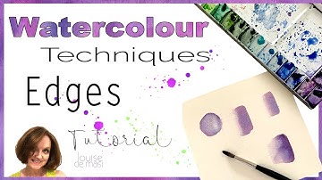 Understanding Watercolor Edges - Hard & Soft // Beginner Watercolor Techniques