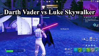 Fortnite - Darth Vader Vs Luke Skywalker -  Fortnite Chapter 5 Season 2