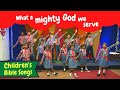 What a mighty god we serve  bf kids  sunday school songs  bible songs for kids  kids songs
