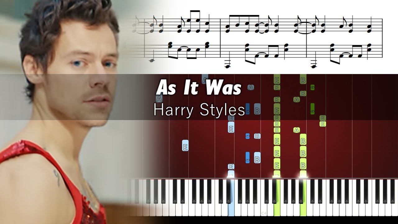 Harry Styles - As It Was - ADVANCED Piano Tutorial + SHEETS