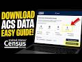 How to download ACS data for forecasting models - Easy Tutorial