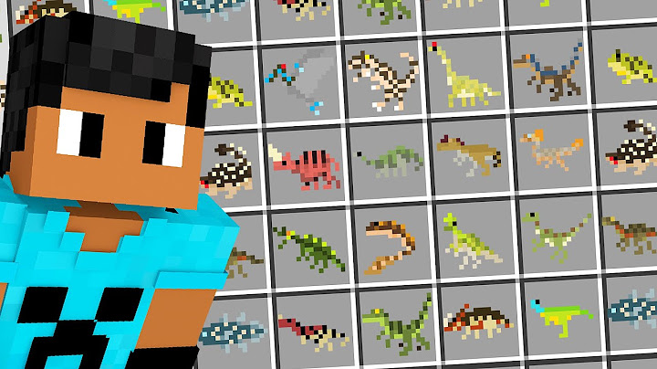 EU COLETEI TODOS OS DINOSSAUROS DO MINECRAFT