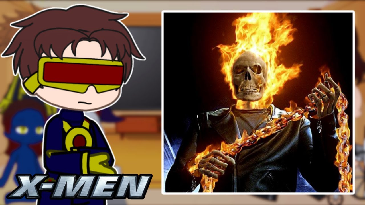 X-Men React to Ghost Rider | Johnny Blaze | Marvel - Gacha