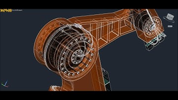 Industrial Robot made with AutoCAD 2012 [ENGL] - Derya001