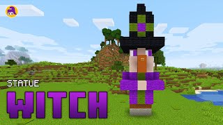How to build statue of Witch - Minecraft statue