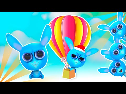 Cuidado! São Coelhos Num Balão!🎉Crianças Dos Desenhos Animados🎉Dolly e amigos 3D