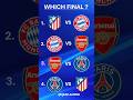 Who will play the final of the Champions League ? ⚽Give us your prediction