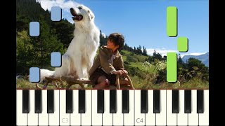 MEDIUM piano tutorial "L'OISEAU" Belle et Sébastien, Zaz, partition gratuite