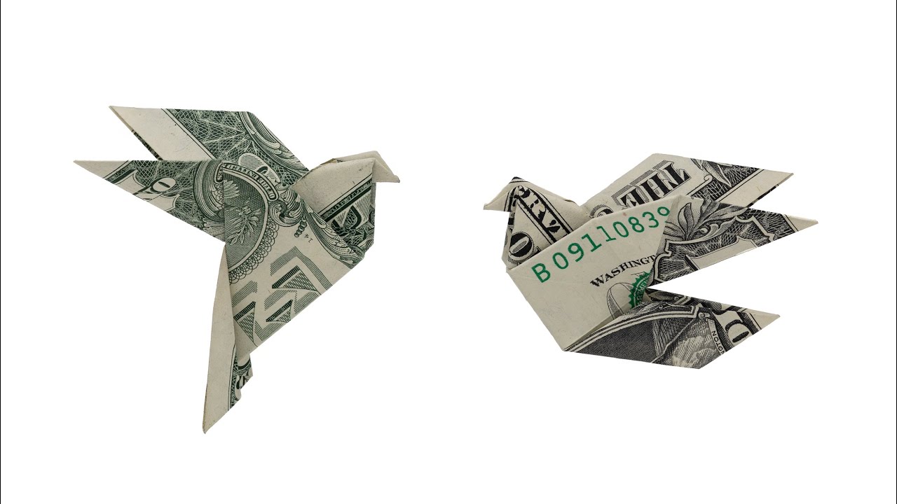 Origami Dollar Bird MONEY PIGEON YouTube