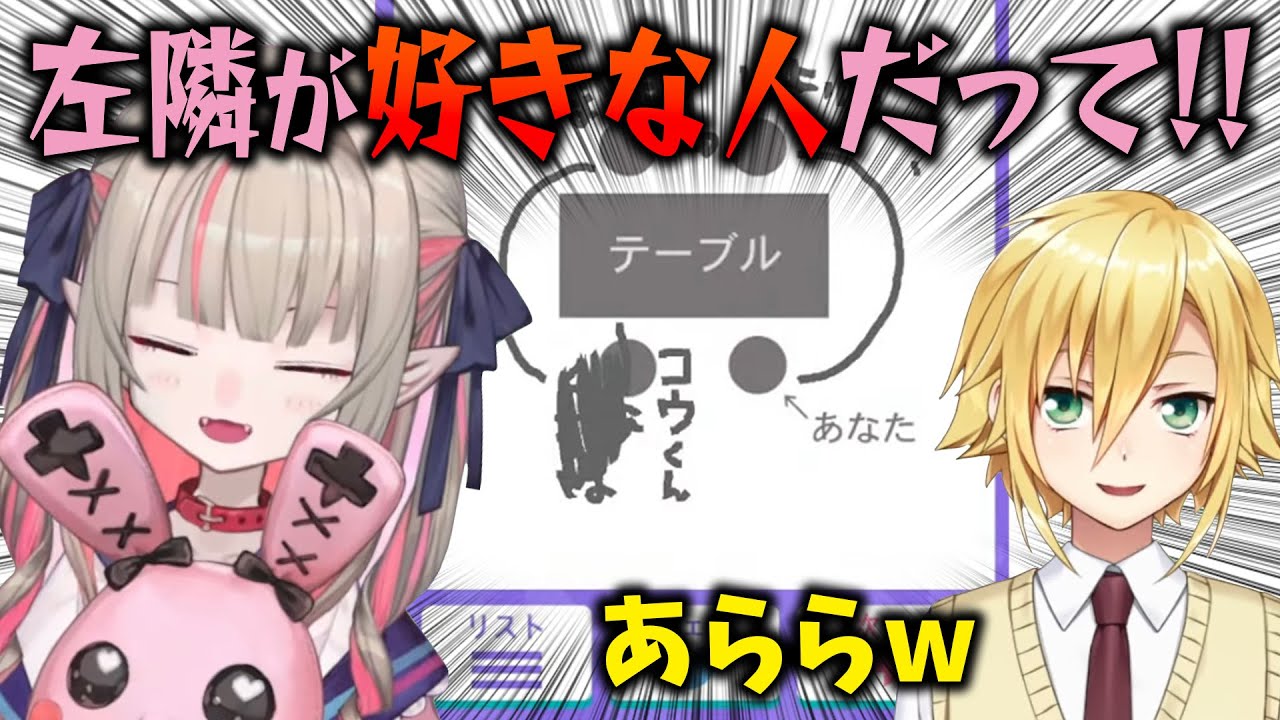 心理テストでもやっぱり両想いなおりコウ【にじさんじ切り抜き/魔界ノりりむ/卯月コウ】